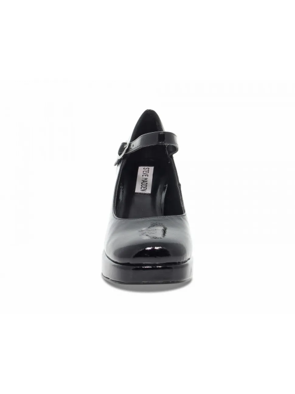 Steve Madden Heel Mingle Black Patent In Black Paint^Women Heels