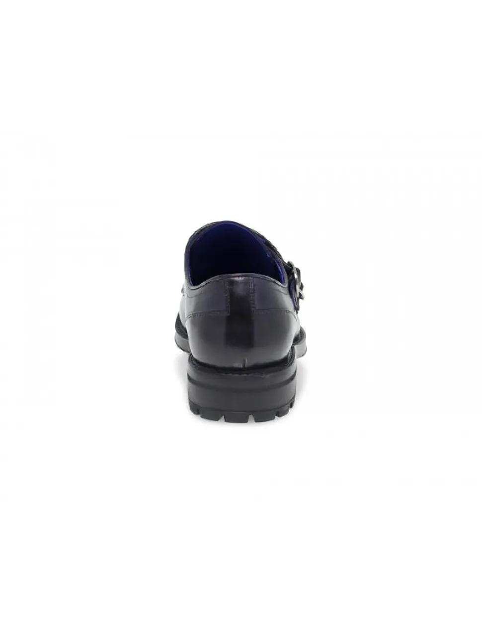 Brecos Laceless In Blue Leather^Men Laceless