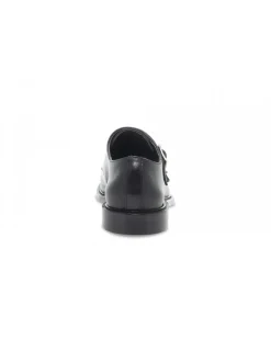 Guidi Calzature Laceless Stile Inglese In Black Leather^Men Laceless