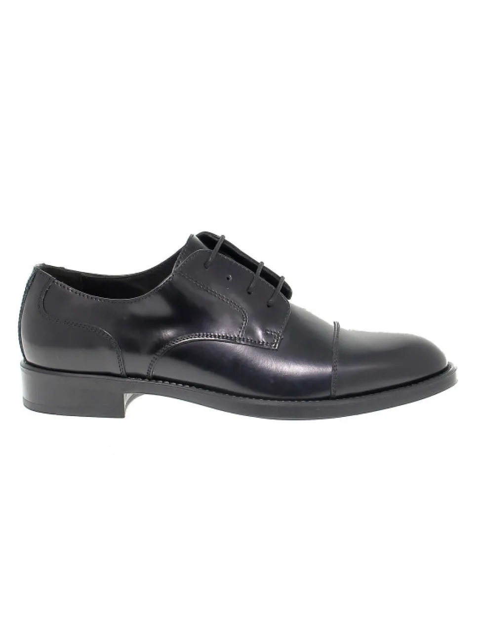 Antica Cuoieria Lace-Up Shoes Stile Inglese In Black Brushed^Men Lace-Up Shoes