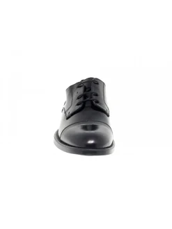 Antica Cuoieria Lace-Up Shoes Stile Inglese In Black Brushed^Men Lace-Up Shoes