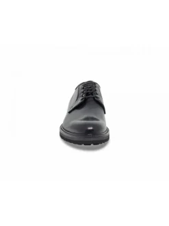 Artisti e Artigiani Lace-Up Shoes Stile Inglese In Black Leather^Men Lace-Up Shoes