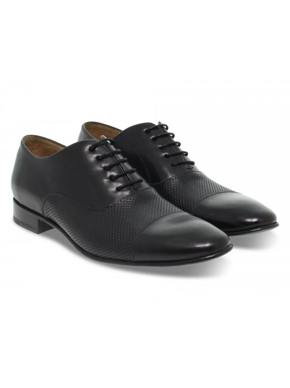 Artisti e Artigiani Lace-Up Shoes In Black Leather^Men Lace-Up Shoes
