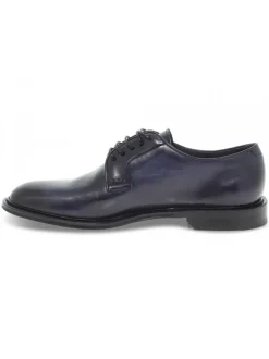 Artisti e Artigiani Lace-Up Shoes In Blue Leather^Men Lace-Up Shoes