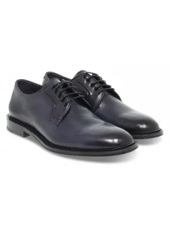 Artisti e Artigiani Lace-Up Shoes In Blue Leather^Men Lace-Up Shoes