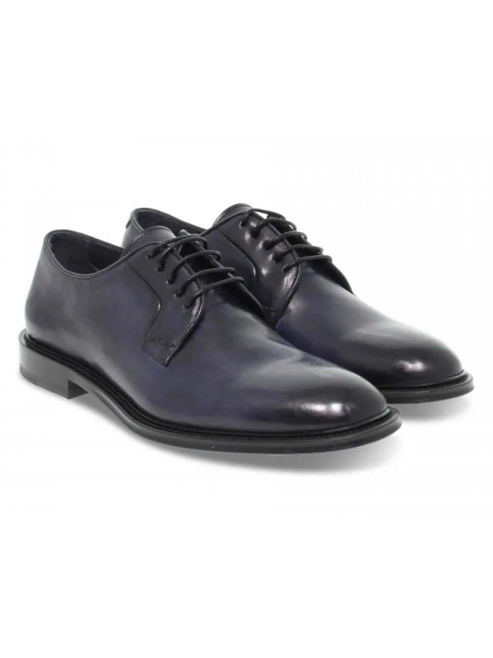 Artisti e Artigiani Lace-Up Shoes In Blue Leather^Men Lace-Up Shoes