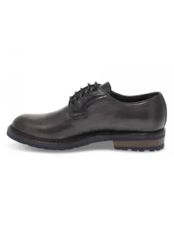 Artisti e Artigiani Lace-Up Shoes Stile Inglese In Grey Leather^Men Lace-Up Shoes