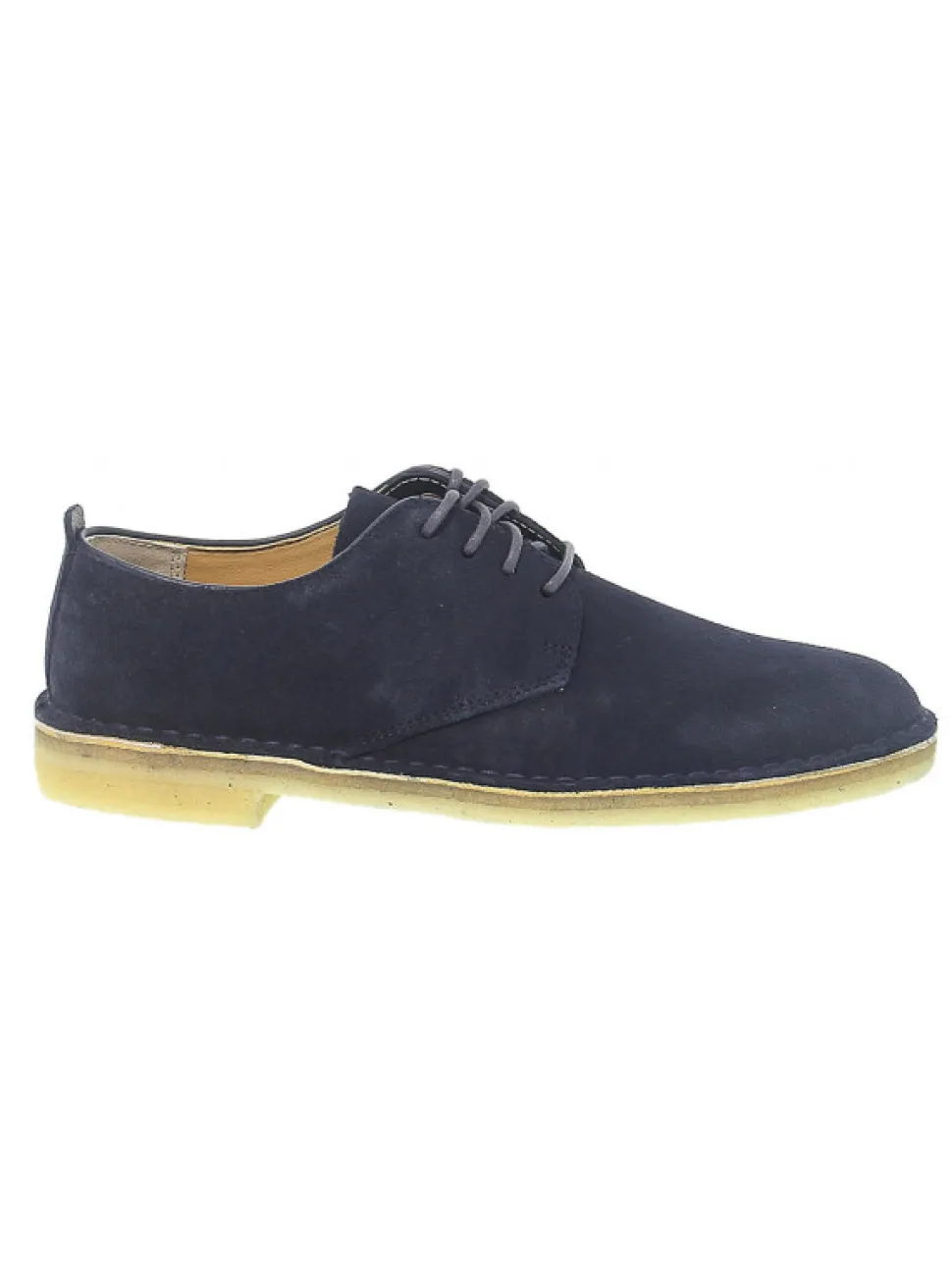 Clarks Lace-Up Shoes Desert London In Blue Suede Leather^Men Lace-Up Shoes
