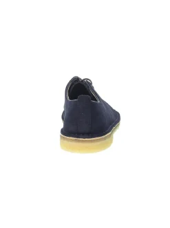 Clarks Lace-Up Shoes Desert London In Blue Suede Leather^Men Lace-Up Shoes