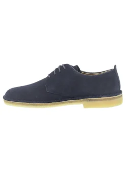 Clarks Lace-Up Shoes Desert London In Blue Suede Leather^Men Lace-Up Shoes