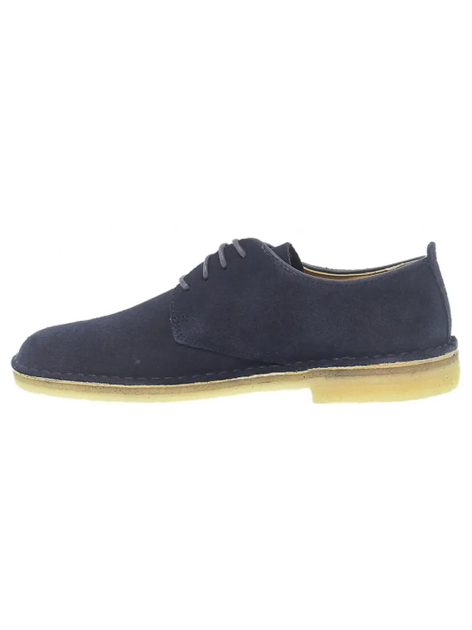 Clarks Lace-Up Shoes Desert London In Blue Suede Leather^Men Lace-Up Shoes