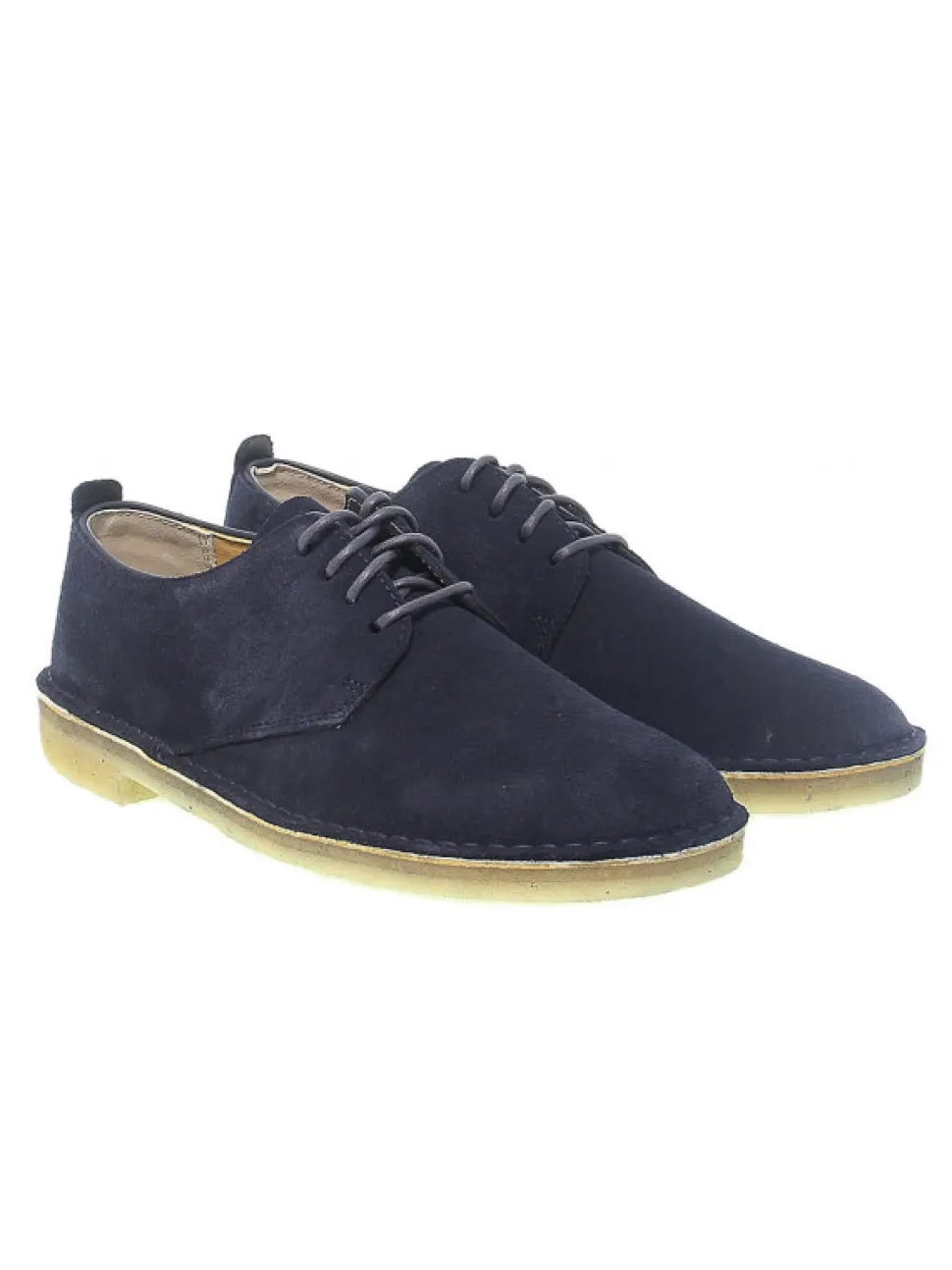 Clarks Lace-Up Shoes Desert London In Blue Suede Leather^Men Lace-Up Shoes