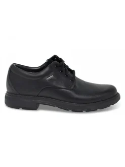 Clarks Lace-Up Shoes Goretex In Black Leather^Men Lace-Up Shoes