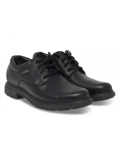 Clarks Lace-Up Shoes Goretex In Black Leather^Men Lace-Up Shoes