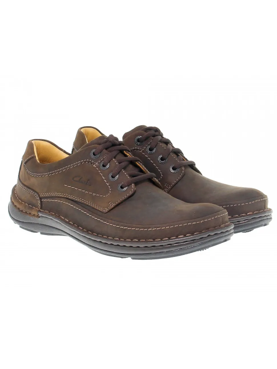 Clarks Lace-Up Shoes Nature Three In Leather^Men Lace-Up Shoes