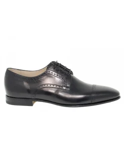 Fabi Lace-Up Shoes In Black Leather^Men Lace-Up Shoes