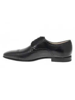 Fabi Lace-Up Shoes In Black Leather^Men Lace-Up Shoes