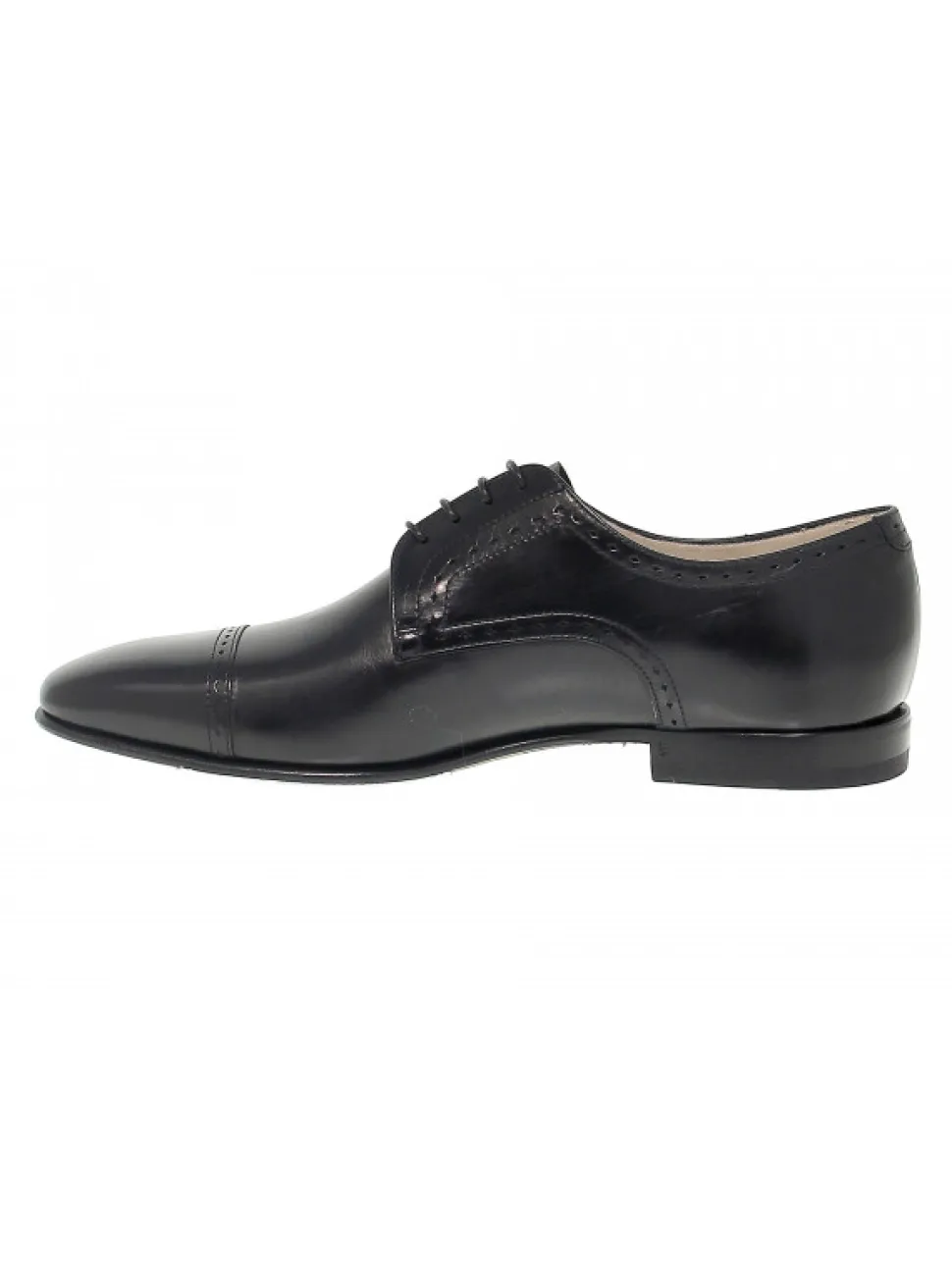 Fabi Lace-Up Shoes In Black Leather^Men Lace-Up Shoes