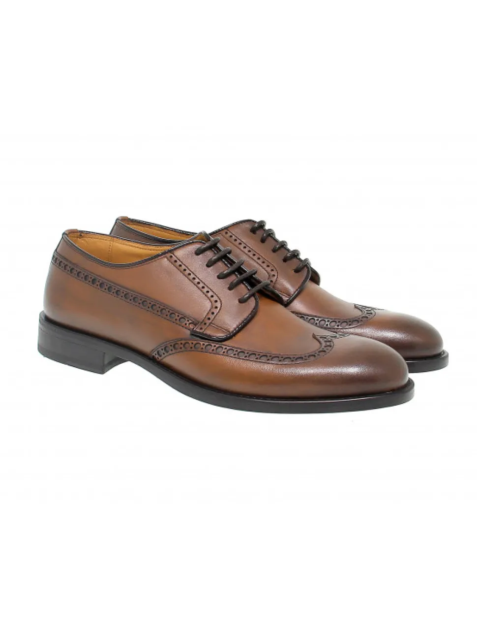 Fabi Lace-Up Shoes In Leather Leather^Men Lace-Up Shoes