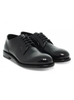 Fabi Lace-Up Shoes Stile Inglese In Black Leather^Men Lace-Up Shoes
