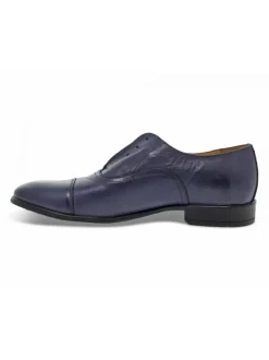 Guidi Calzature Lace-Up Shoes Stile Inglese In Blue Leather^Men Lace-Up Shoes