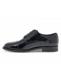 Guidi Calzature Lace-Up Shoes Stile Inglese In Black Brushed^Men Lace-Up Shoes