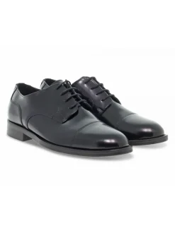 Guidi Calzature Lace-Up Shoes Stile Inglese In Black Brushed^Men Lace-Up Shoes