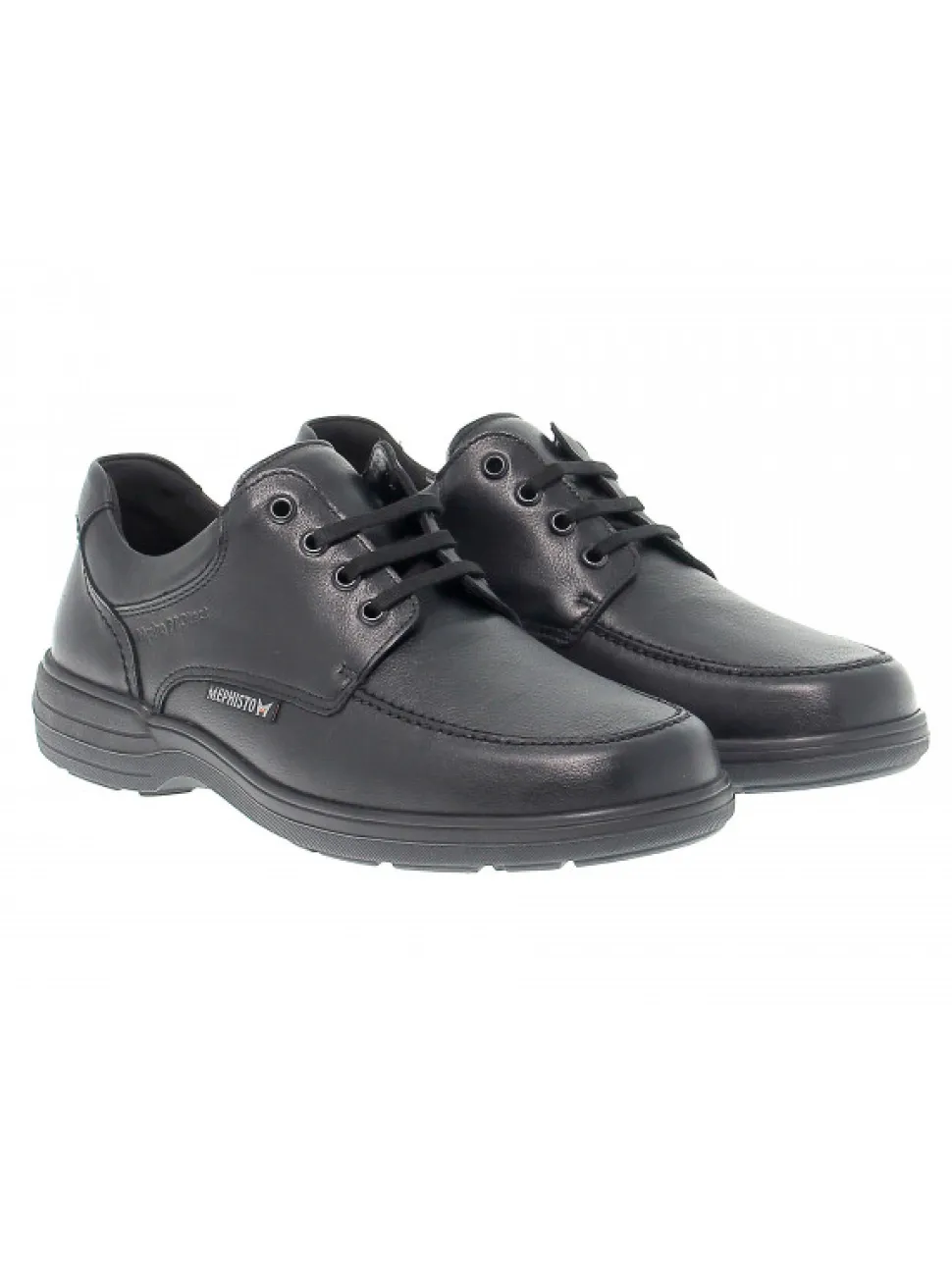 Mephisto Lace-Up Shoes Douk Riko In Black Leather^Men Lace-Up Shoes