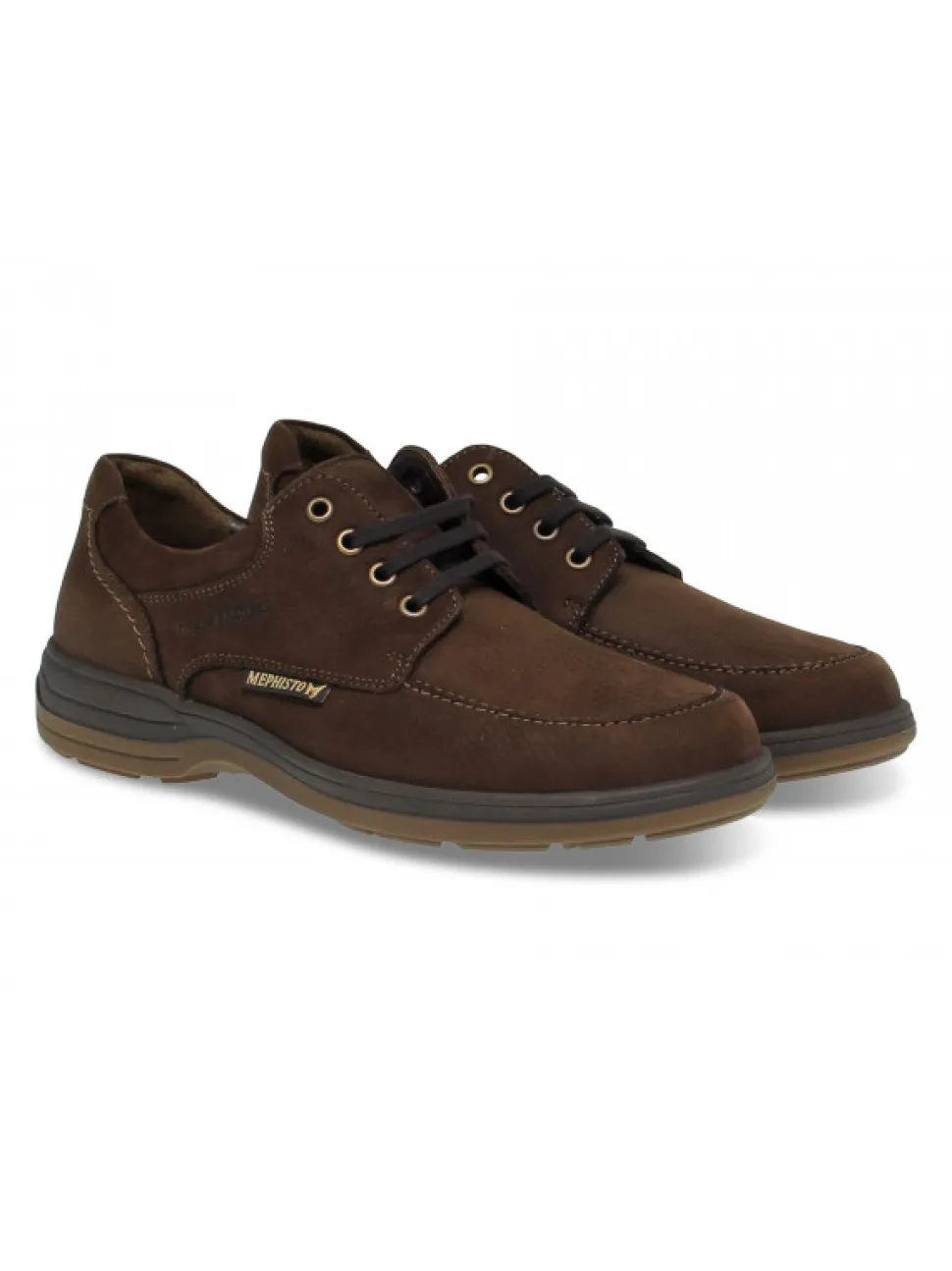 Mephisto Lace-Up Shoes Douk Riko In Dark Brown Leather^Men Lace-Up Shoes