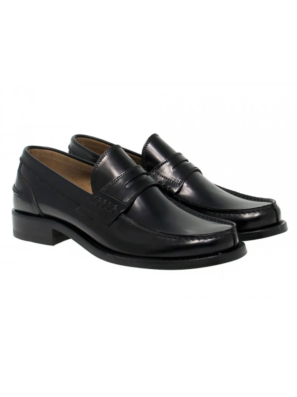 Antica Cuoieria Loafer College In Black Leather^Men Loafers