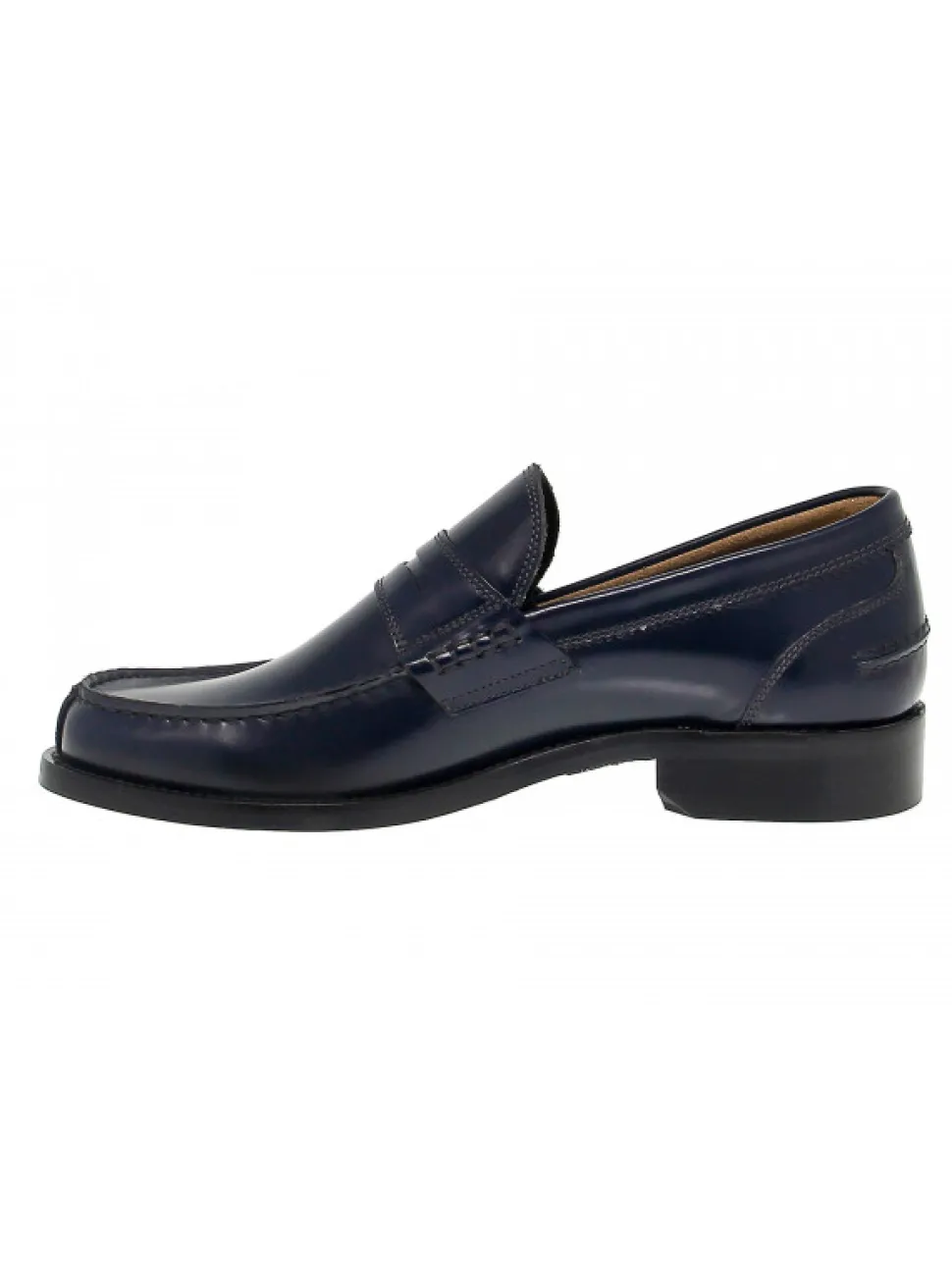 Antica Cuoieria Loafer College In Blue Leather^Men Loafers