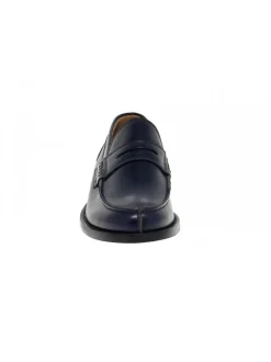 Antica Cuoieria Loafer College In Blue Leather^Men Loafers