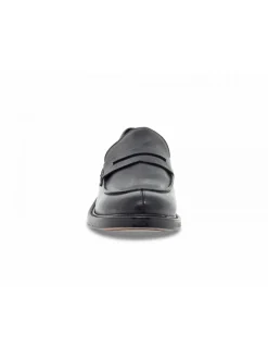 Ernesto Dolani Loafer Stile Inglese In Black Leather^Men Loafers