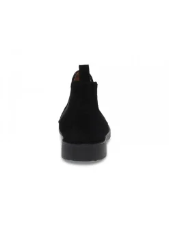 Antica Cuoieria Low Boot Stile Inglese In Black Suede Leather^Men Low Boots