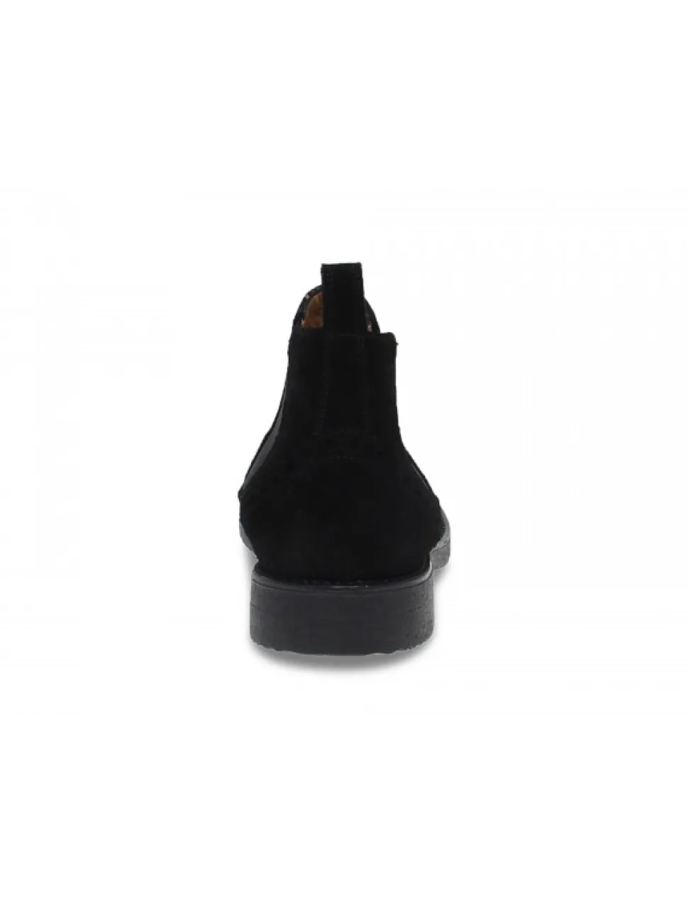 Antica Cuoieria Low Boot Stile Inglese In Black Suede Leather^Men Low Boots