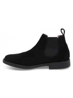 Antica Cuoieria Low Boot Stile Inglese In Black Suede Leather^Men Low Boots