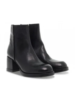 A.S.98 Low Boot Amberly In Black Leather^Women Low Boots