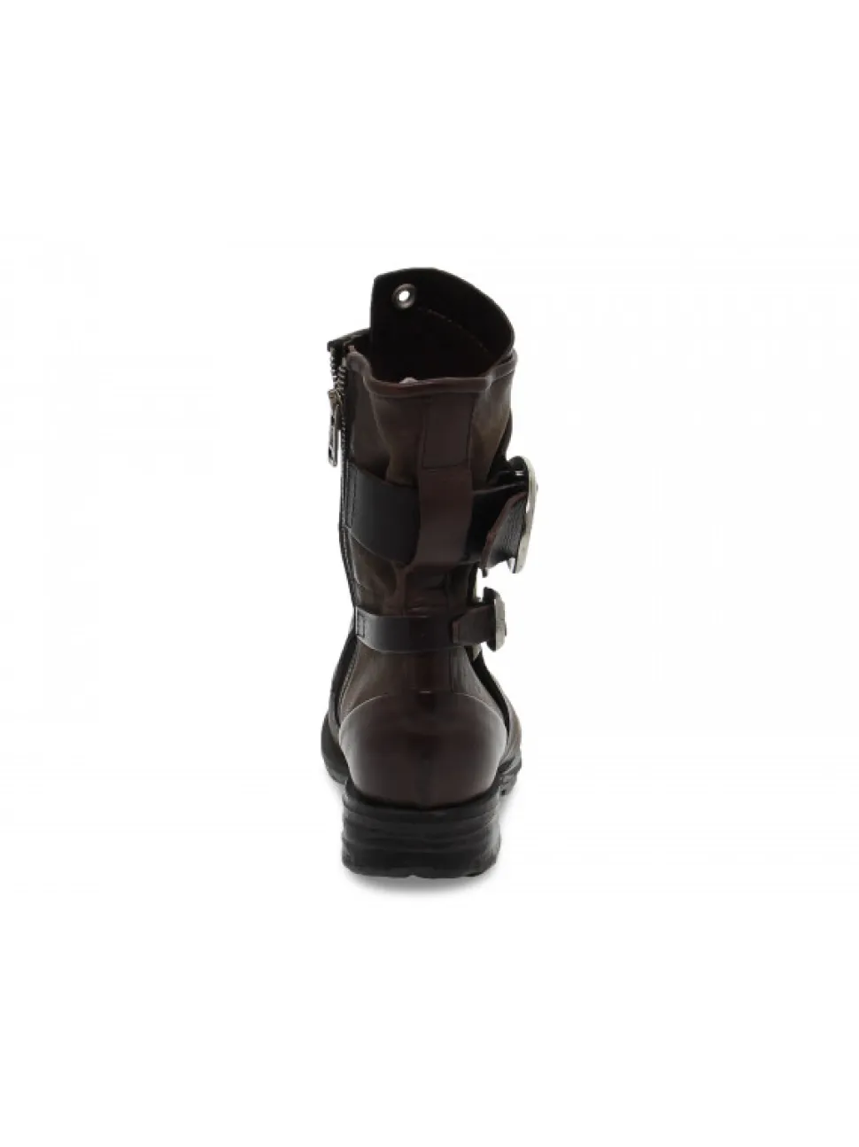 A.S.98 Low Boot In Brown Leather^Women Low Boots