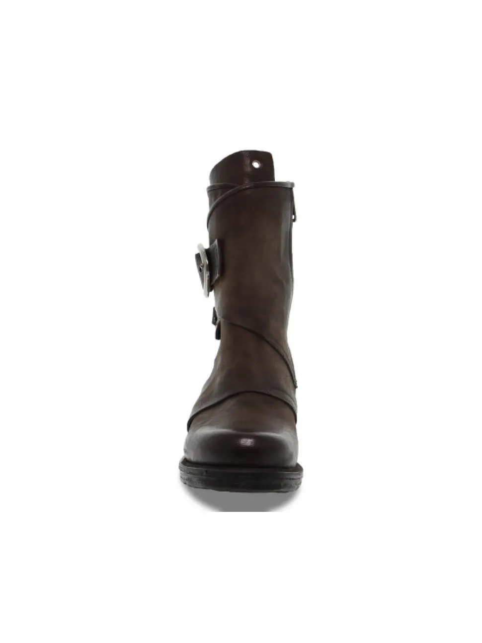 A.S.98 Low Boot In Brown Leather^Women Low Boots