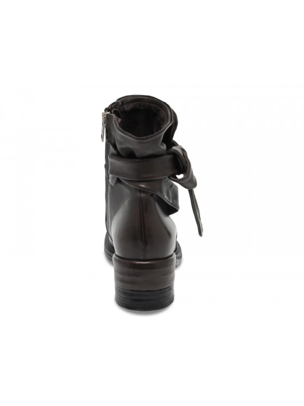 A.S.98 Low Boot In Grey Leather^Women Low Boots