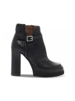 A.S.98 Low Boot Vivent Plato' In Black Leather^Women Low Boots