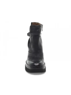 A.S.98 Low Boot Vivent Plato' In Black Leather^Women Low Boots