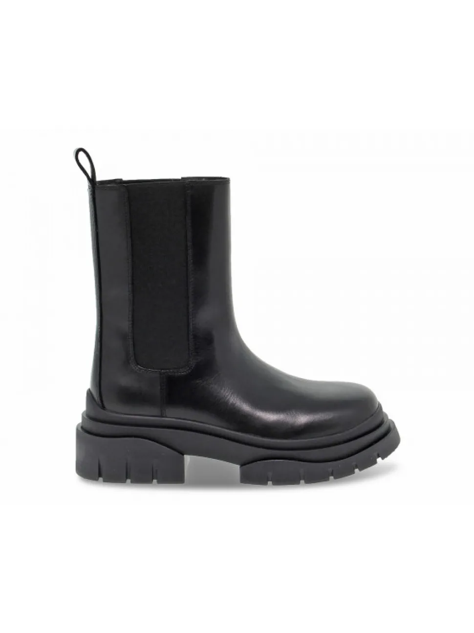 Ash Low Boot Storm High Beatle In Black Leather^Women Low Boots