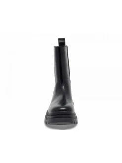 Ash Low Boot Storm High Beatle In Black Leather^Women Low Boots