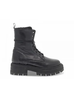Bikkembergs Low Boot Plato' In Black Leather^Women Low Boots