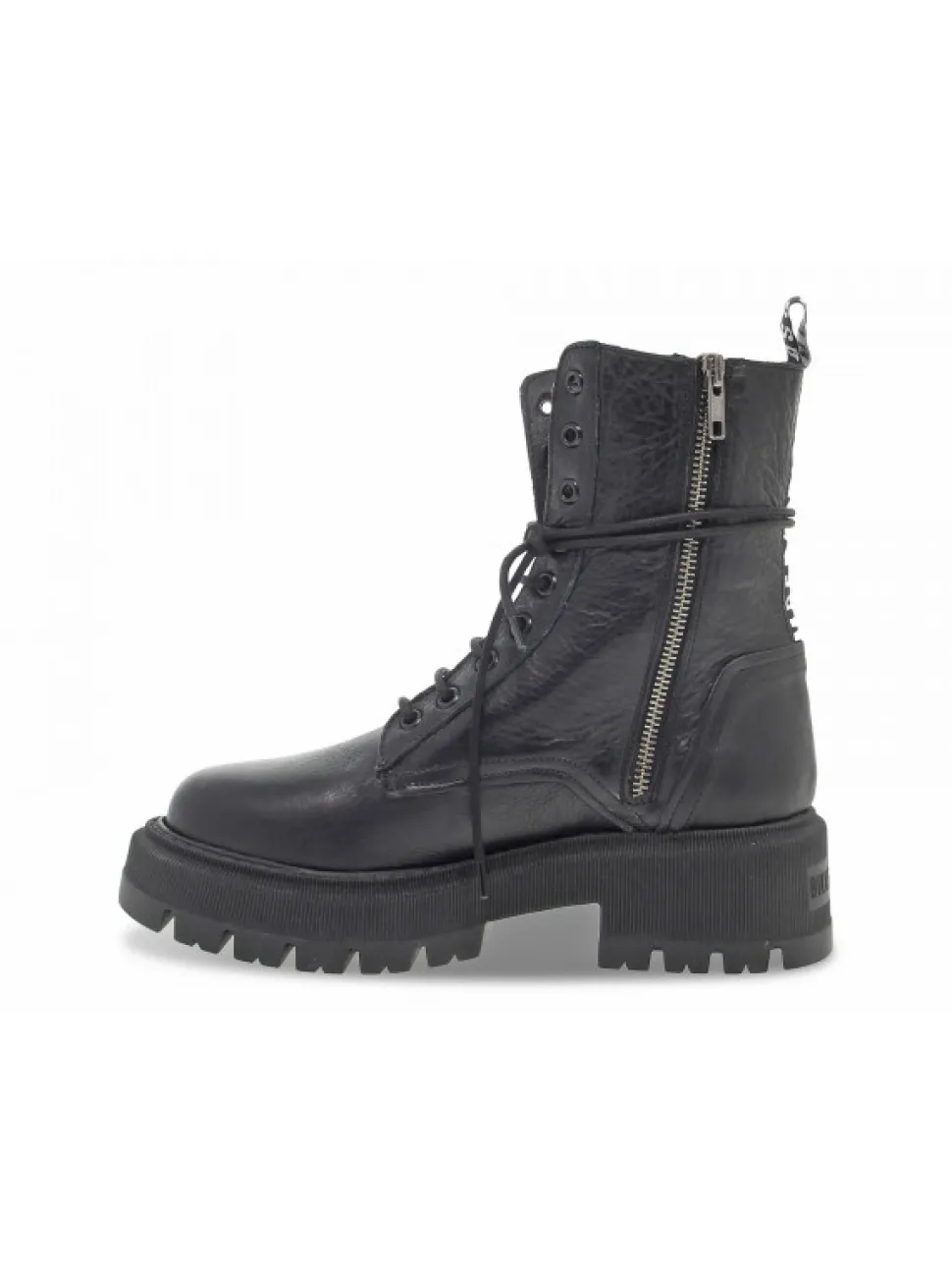Bikkembergs Low Boot Plato' In Black Leather^Women Low Boots