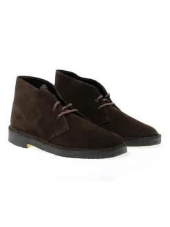Clarks Low Boot Desert Boot In Brown Suede Leather^Men Low Boots