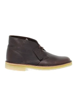 Clarks Low Boot Desert Boot Leather In Brown Leather^Men Low Boots