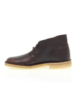 Clarks Low Boot Desert Boot Leather In Brown Leather^Men Low Boots