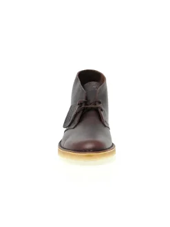 Clarks Low Boot Desert Boot Leather In Brown Leather^Men Low Boots